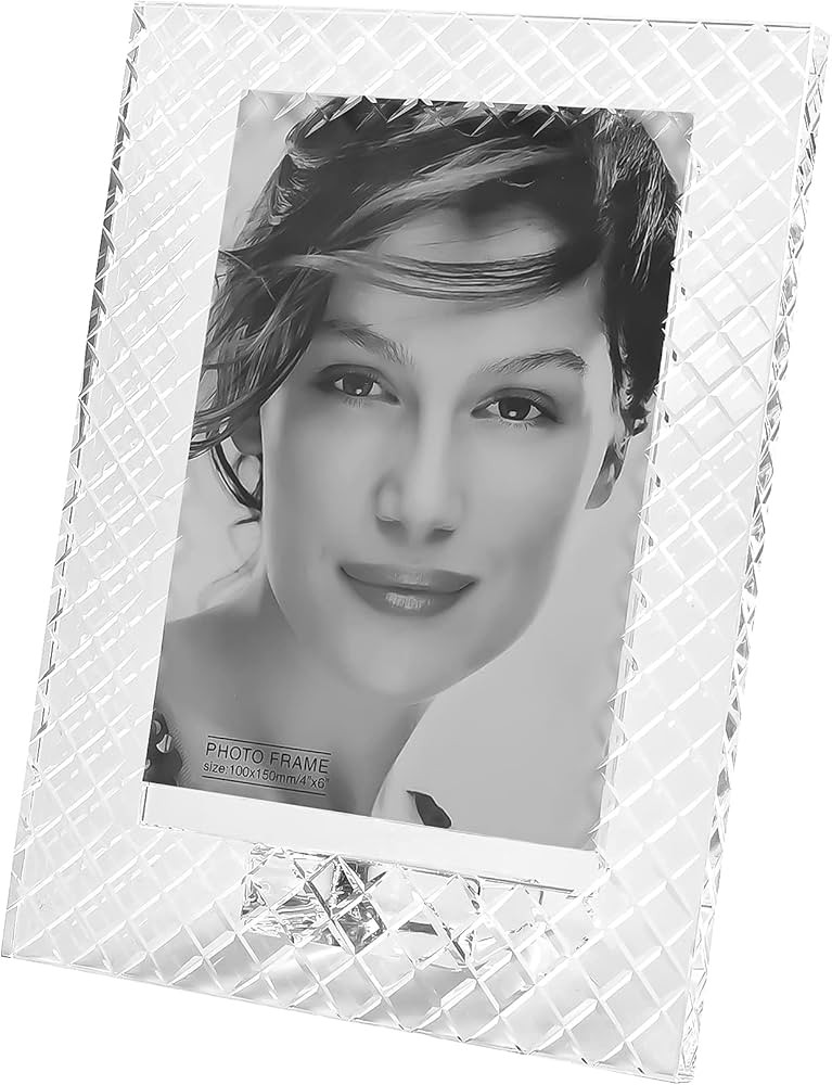Crystal Diamond 5x7 Frame, Luxury Diamond Crystal Craft, Crystal Standing Photo Frame (Frame Size... | Amazon (US)