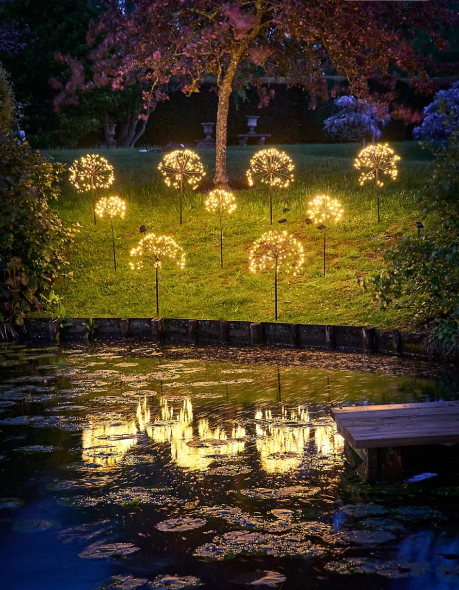 Transform your garden into a magical wonderland with this solar-powered LED stake light, designed in the enchanting shape of a giant dandelion bloom. Crafted from durable metal and Tyvek, this whimsical light adds a charming glow to your outdoor planters and garden paths.

- Durable Metal and Tyvek Construction**: Built to withstand the elements, ensuring long-lasting beauty.
- Perfect for Outdoor Use**: Ideal for adding a touch of whimsy to your garden, patio, or backyard.
- Convenient Design**: Features a 9-foot brown wire from the light to the solar panel, allowing flexible placement.
- Sustainable Lighting**: Enjoy up to 6 hours of light with a full charge, providing eco-friendly illumination.
- Optimal Performance**: For best results, position the solar panel in full sun.

Brighten your nights with the delightful glow of this giant dandelion bloom stake light. Embrace the magic of sustainable, solar-powered decor and watch your garden come alive! 

Available now for outdoor enthusiasts and garden lovers alike. Order yours today!

#LTKHome #LTKWedding #LTKSeasonal