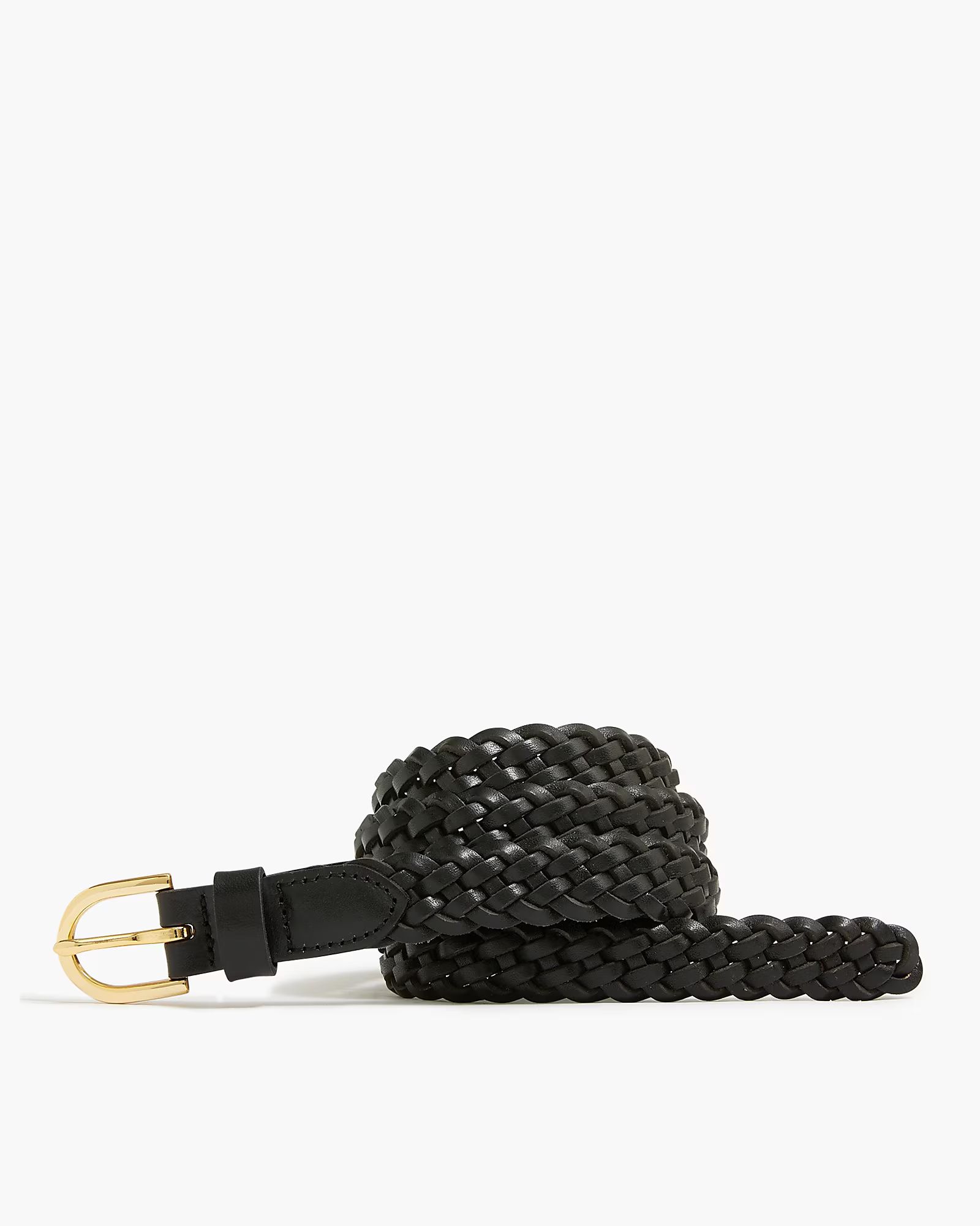 Skinny braided leather belt | J.Crew Factory