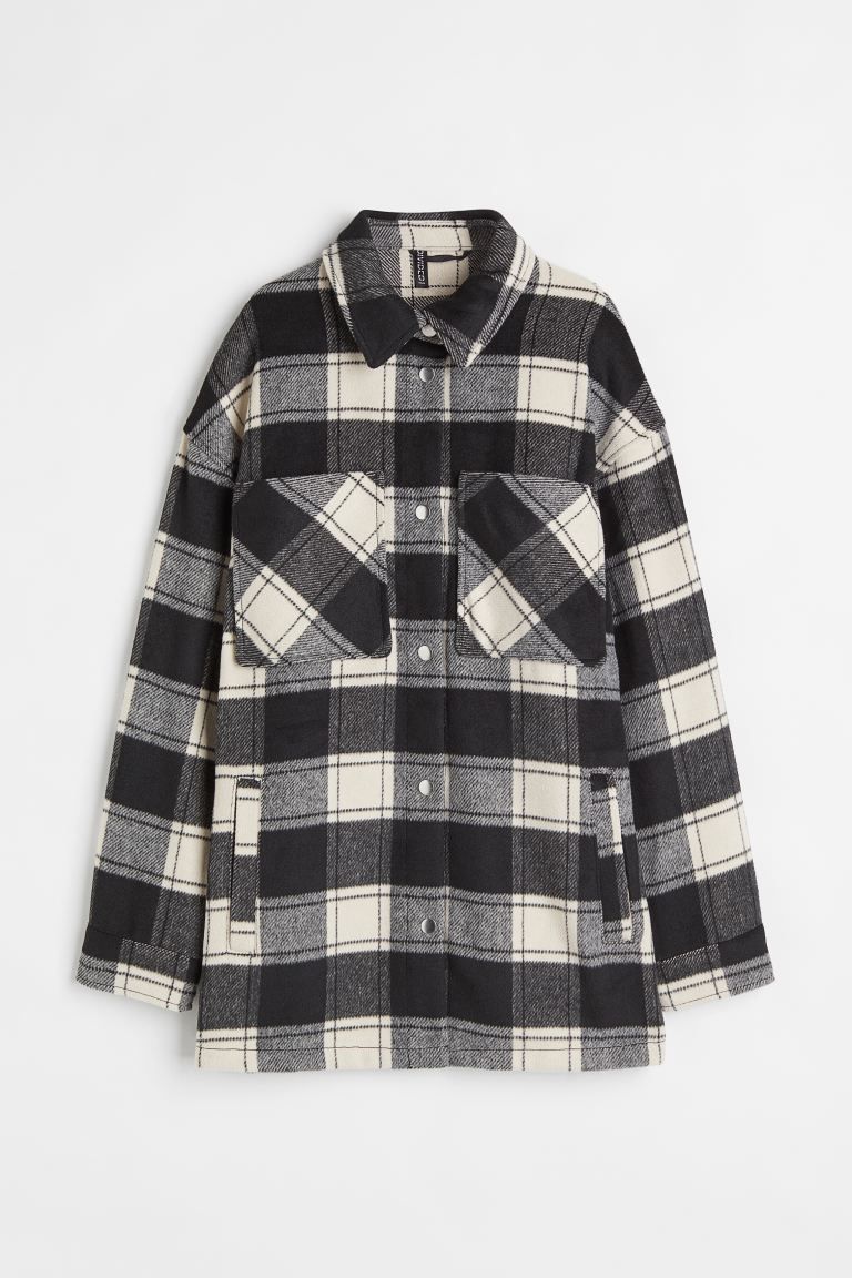 Brushed Twill Shirt Jacket | H&M (US + CA)
