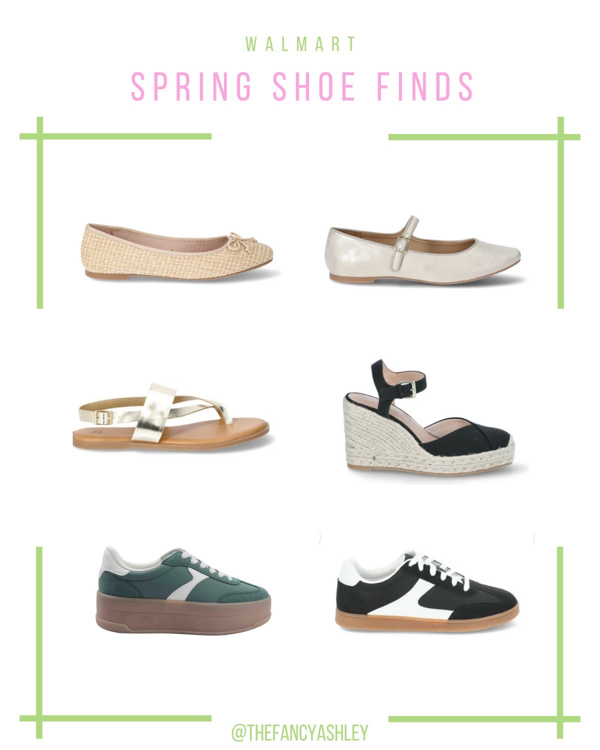 Loving these darling Walmart spring shoes—cute flats, sandals, wedges, and sneaks—all under $25! They're total outfit perfection. I'm obsessed!

#LTKShoeCrush #LTKSeasonal #LTKFindsUnder50