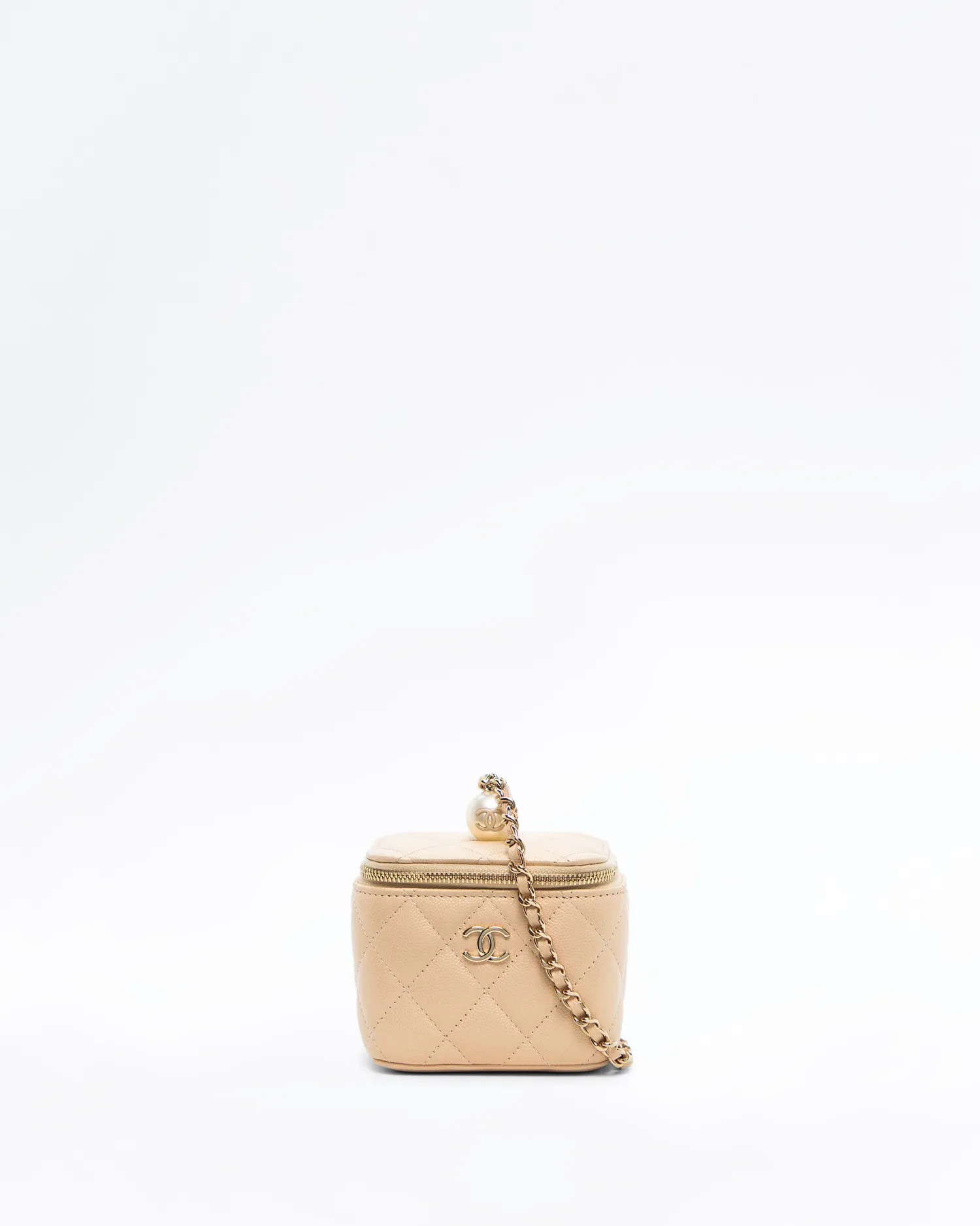 Pearl on Top Mini Vanity with Chain | Vivrelle