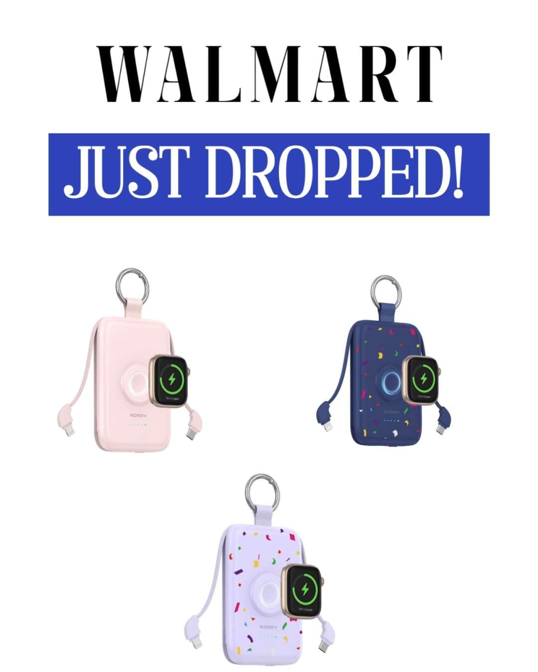 This sleek pink portable charger is a must-have for busy days on the go. With 20W fast charging and built-in cables, it powers iPhone, Apple Watch, Samsung, and Android devices without carrying extra cords. Compact, stylish, and reliable — perfect for travel, errands, and everyday use.

💗 Fast charging convenience
💗 Built-in cables = no clutter
💗 Compact, lightweight, and cute
💗 Perfect everyday essential or travel companion

#LTKfinds #LTKtech #LTKunder50 #LTKtravel #LTKmusthave 

 #LTKGiftGuide #LTKActive #LTKSaleAlert