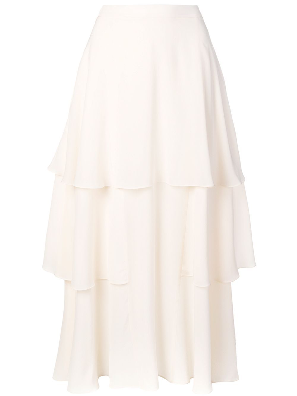 Stella McCartney soft frill tiered skirt - White | FarFetch US