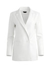 Click for more info about JUSTIN VEGAN LEATHER DOUBLE BREASTED BLAZER