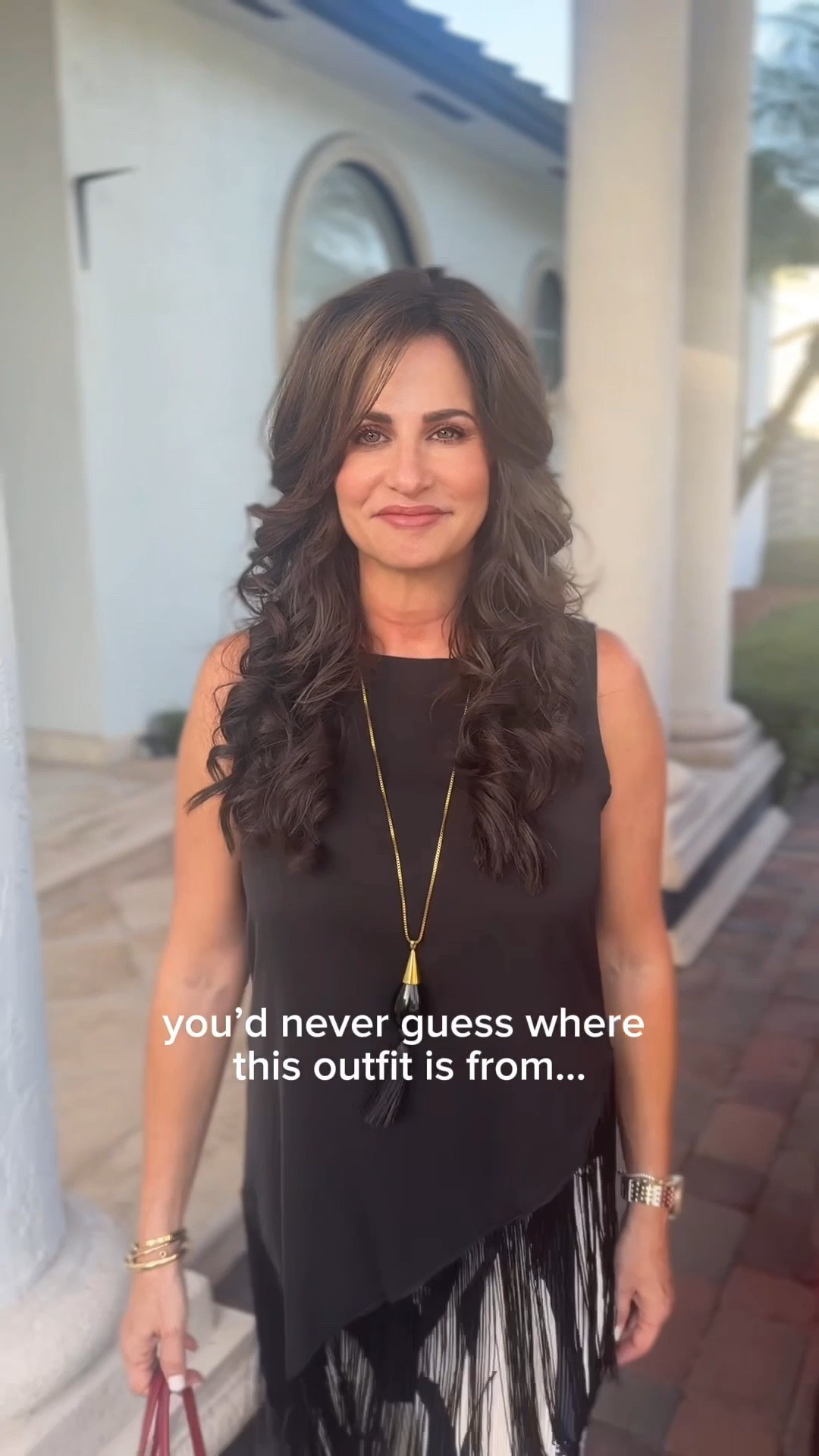 This is such a great date night, gno fun look that can carry you into the fall and it doesn’t break the bank at all. It is also a great resort wear look.  
Top is a sm and so versatile with the fringe, pants are an XS and they are all the way up my waist.

#LTKOver40 #LTKPetite #LTKTravel