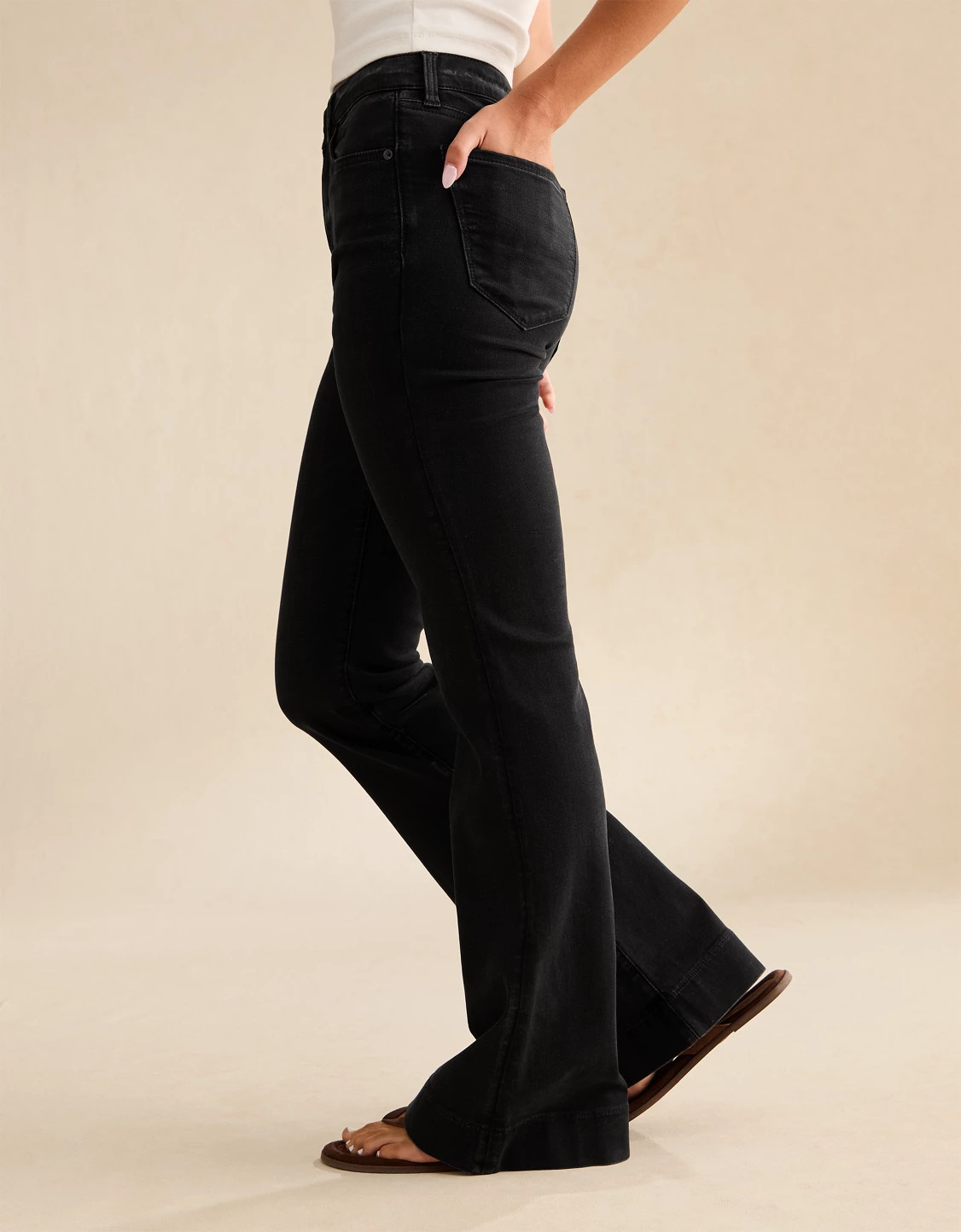 AE Next Level Super High-Waisted Flare Jean | American Eagle Outfitters (US & CA)