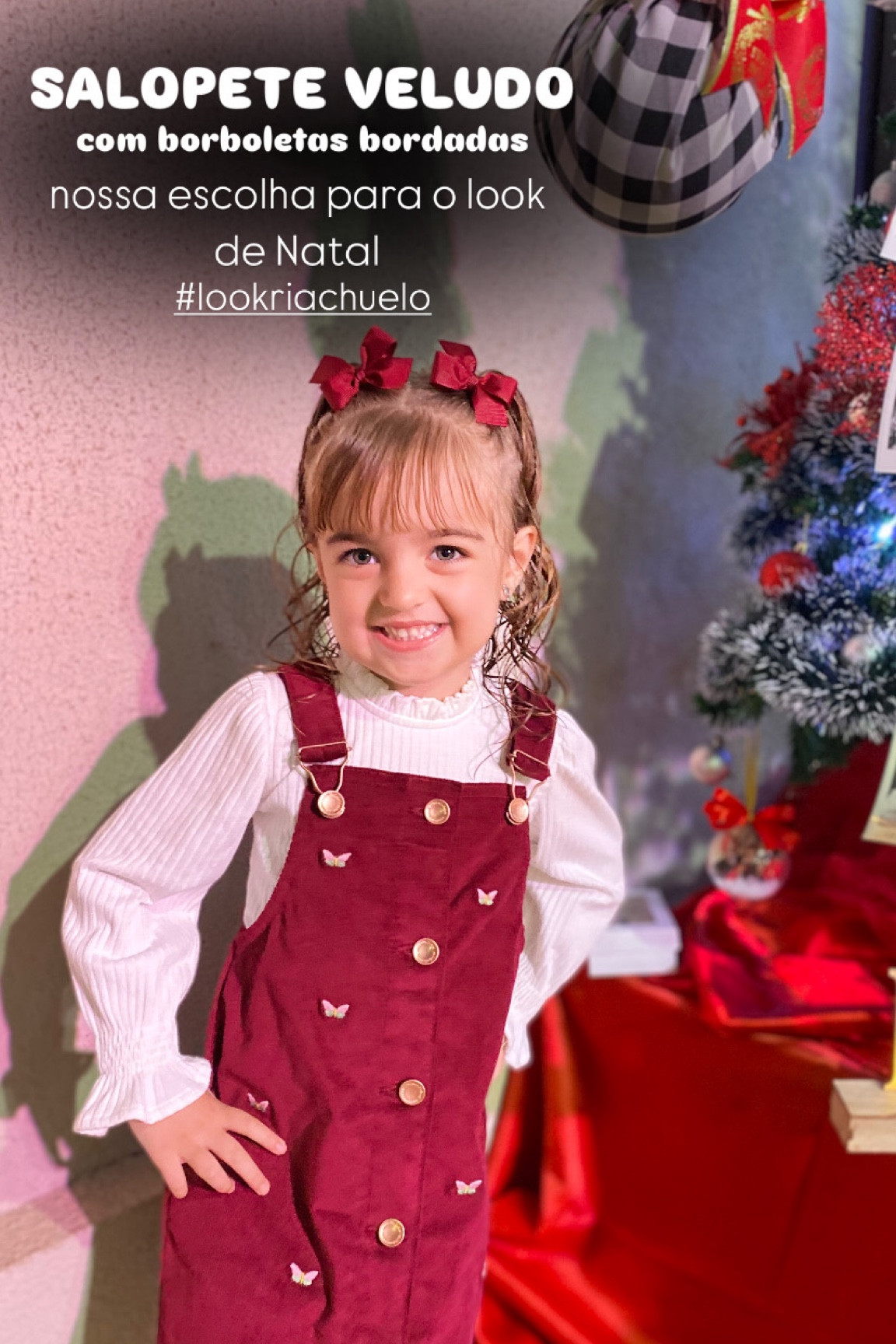 Look de Natal da minha criança favorita no 🌍: Salopete de veludo no vermelho (mais bordo, incrível) , com borboletas bordadas! A vovó arrasou no presente e ficou impecável! Look by @riachuelo ✨ 

Vou deixar o link aqui no post e mais opções de salopetes e jardineiras para as crianças!



#LTKdicadeestilo #LTKcriancas #LTKbrasil