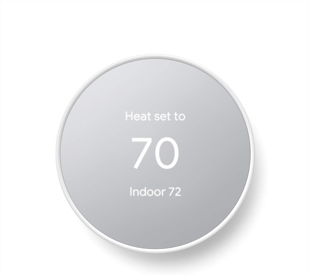 Google Nest Thermostat - Smart Thermostat for Home - Programmable Wifi Thermostat - Snow | Amazon (US)