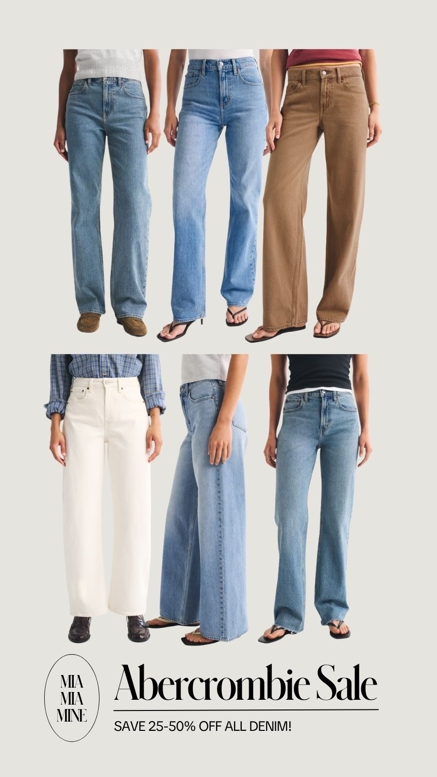 Abercrombie denim sale!
Save 25-50% off denim - linking my favorite wide leg jeans, straight leg jeans, barrel jeans and more

#LTKSaleAlert #LTKPetite #LTKOver40
