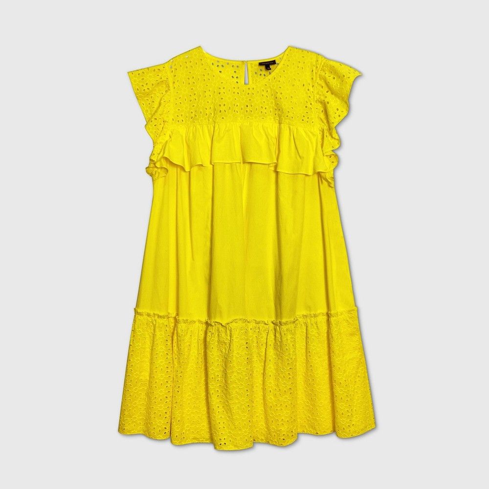 Women's Plus Size Sleeveless Dress - Who What Wear Yellow 3X | Target