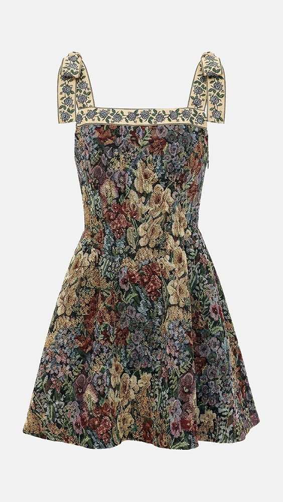 En Saison Mischa Mini Dress Black Multi Floral XS | Shopbop