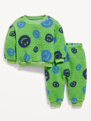 Unisex Sherpa Top and Jogger Pants Set for Baby | Old Navy (US)