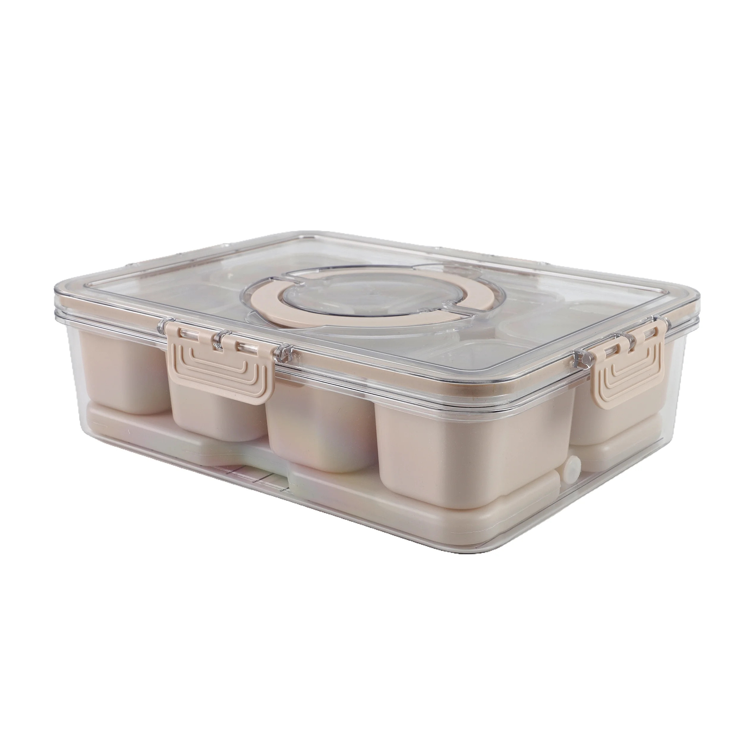 Cook with Color 8-Compartment Snack Box Food Storage Container with Lids, Removable Ice Pack, Lea... | Walmart (US)