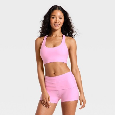 Women's T-Back Sports Bra - JoyLab™ Pink XXS | Target