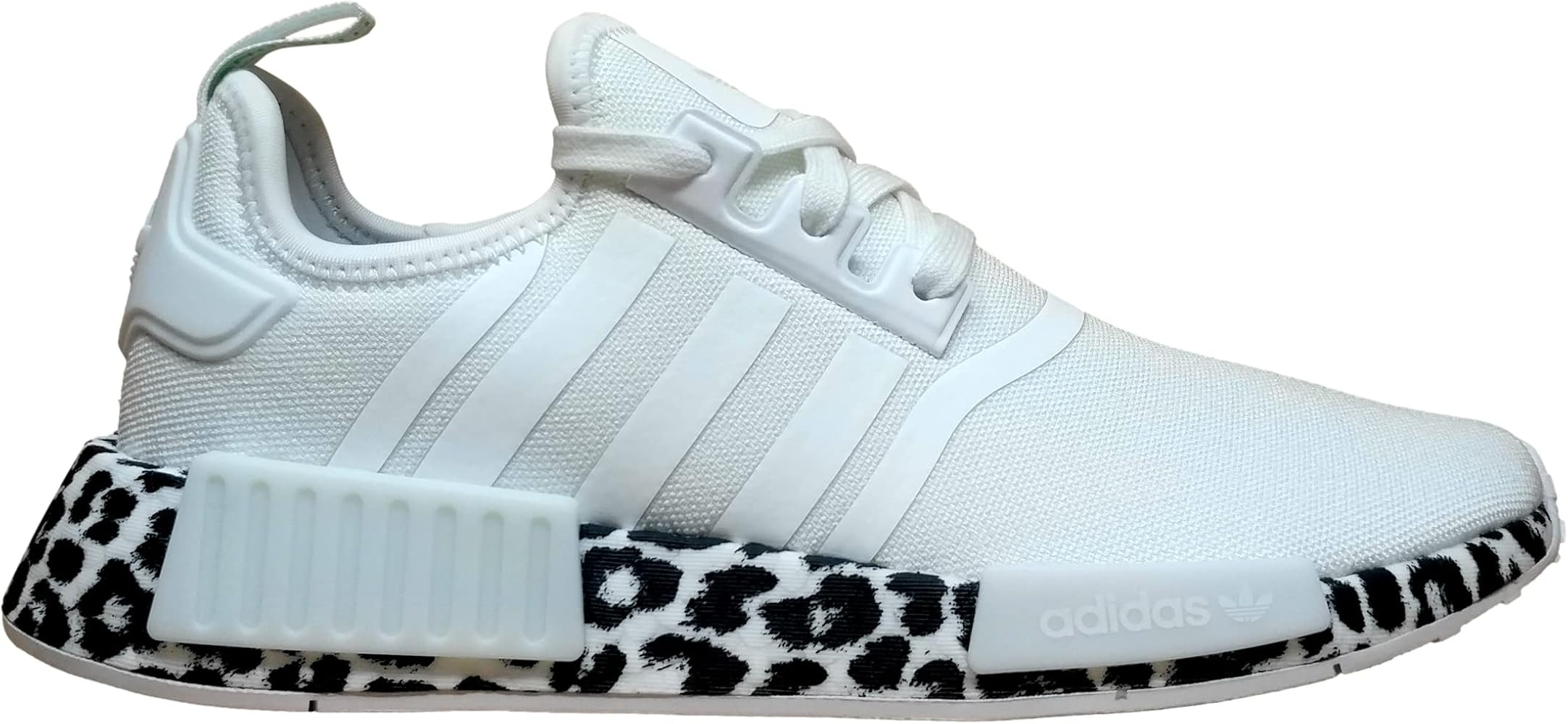 adidas Originals Women's NMD_R1 Sneaker (White Black Leopard Print, 8) | Amazon (US)