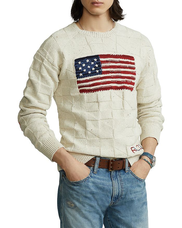 Cotton-Blend Flag Sweater | Bloomingdale's (US)