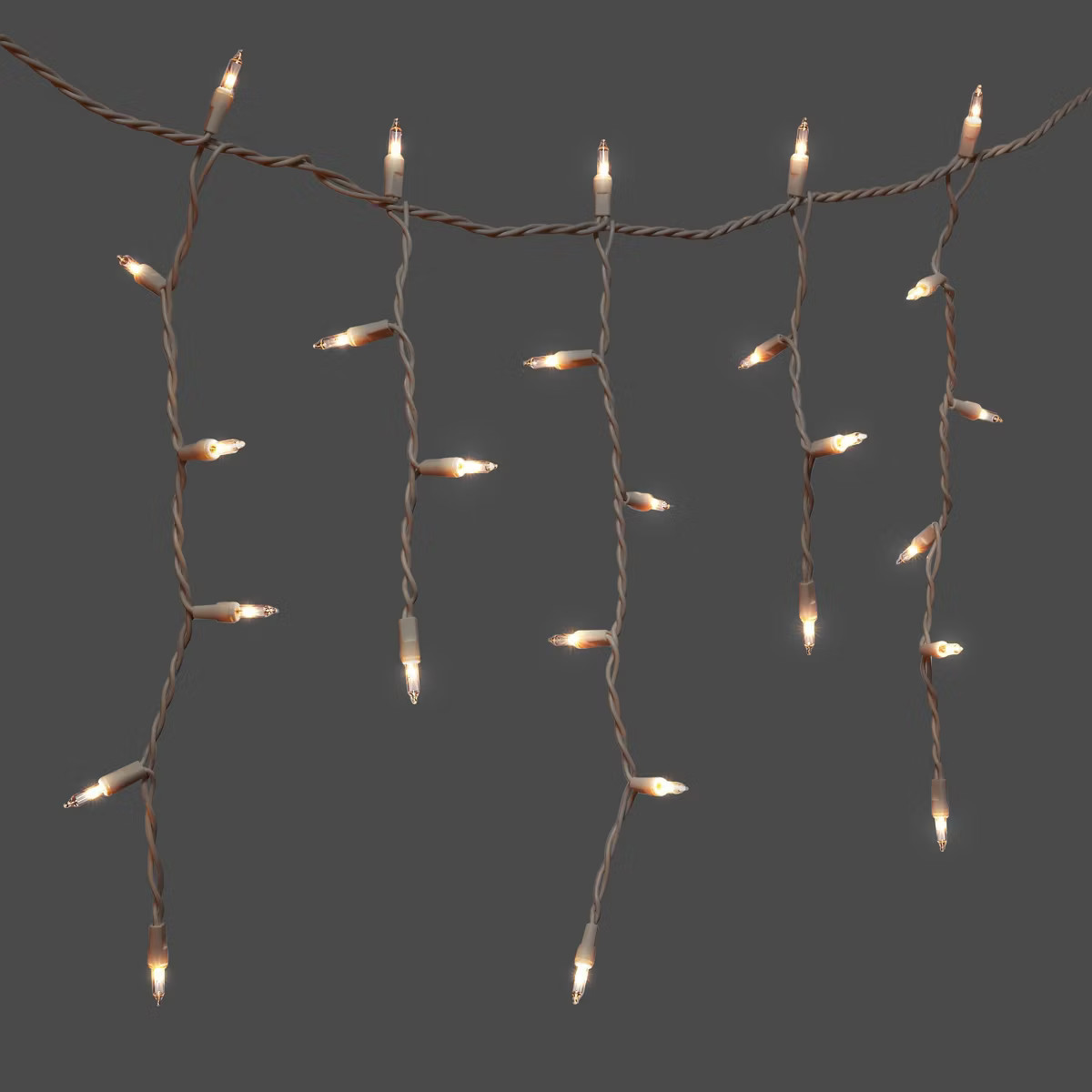 300ct Incandescent Mini Christmas Christmas Icicle Lights with White Wire - Wondershop™ | Target