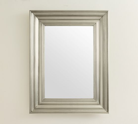 Metal Cladded Frame Rectangle Mirror | Pottery Barn (US)