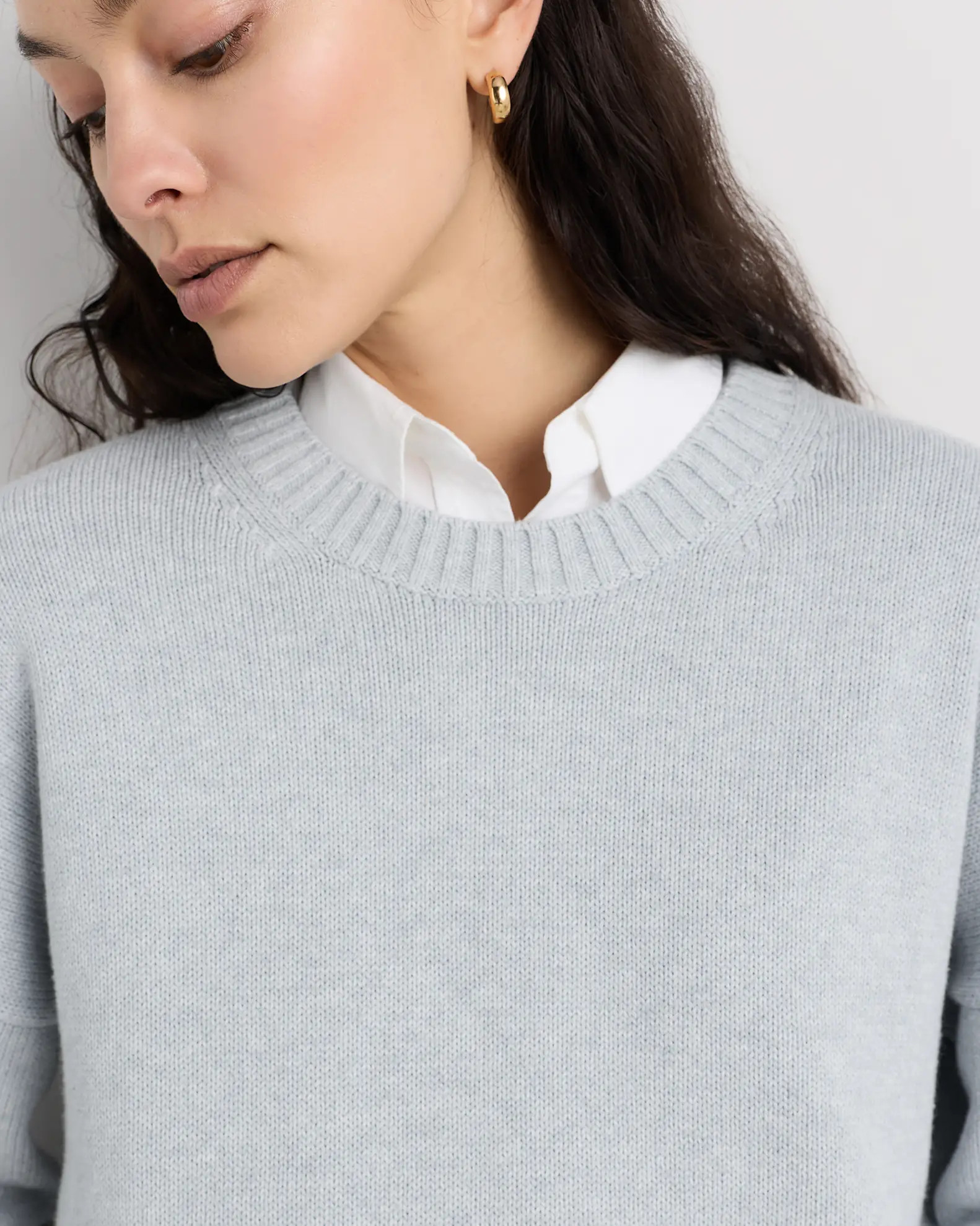 100% Organic Cotton Boyfriend Crew Sweater | Quince