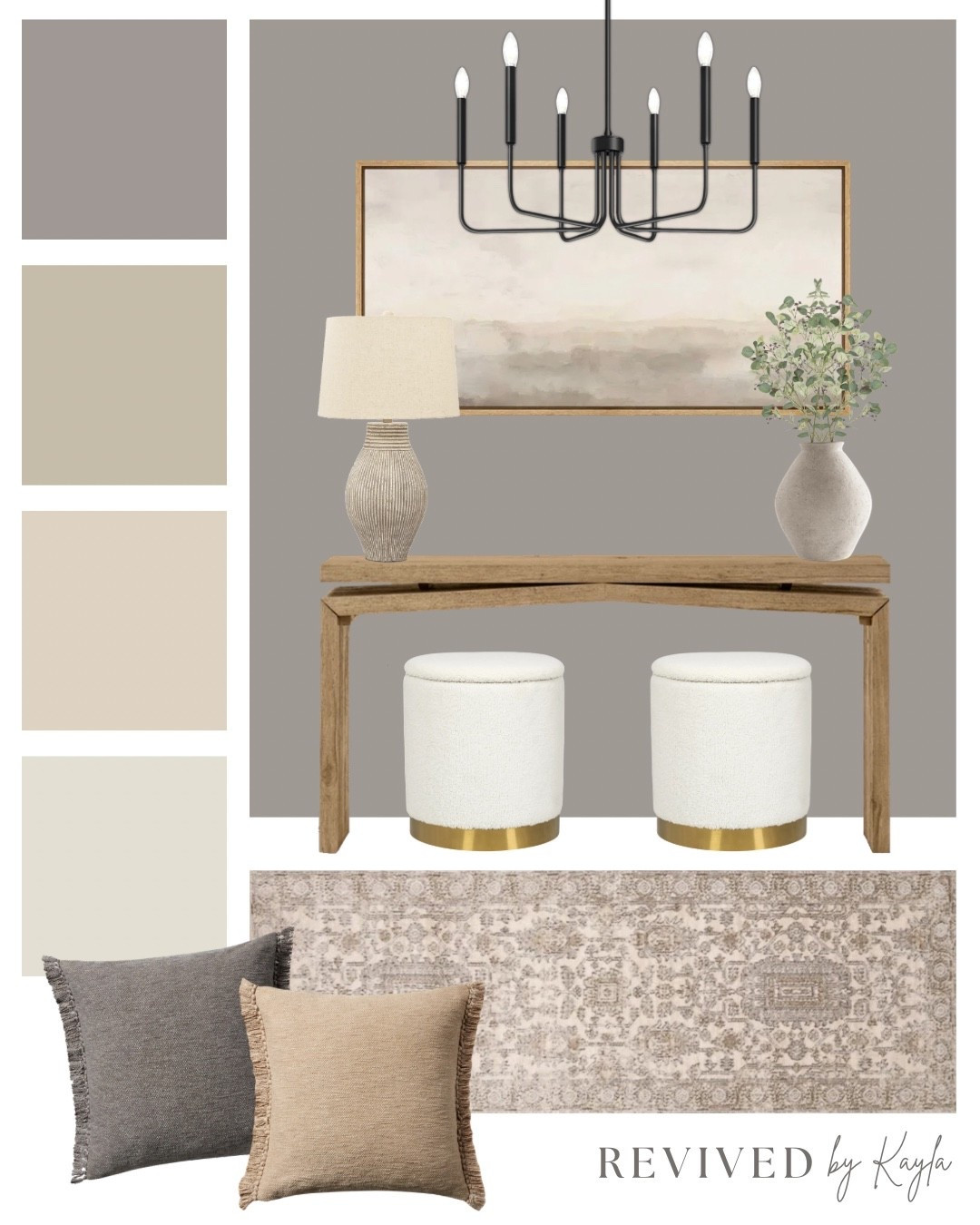 Gray and tan neutral entryway design mood board 🩶🤎 @Wayfair has everything you need to organize your entryway this spring! 

#ad #homedecor #homedesign #entryway #entrywaydecor #springdecor #neutral #cozy #modern #traditional #decor #moodboard #colorscheme #neutralhome #Wayfair #WayfairPartner #SpringCleaning 

#LTKHome