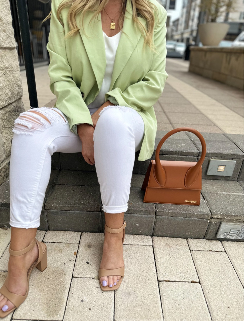 Shades of spring! 

Spring style, style tip, blazer, green, denim, white jeans, heels, sandals, itbag, handbag, jacquemus 

#LTKFind #LTKSeasonal #LTKstyletip