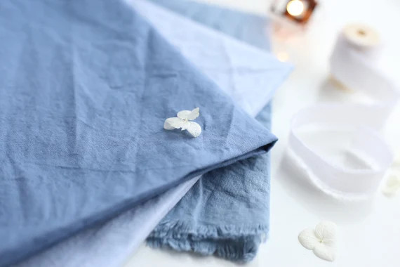 Dispatches From USA / DUSTY BLUE Cotton Plant Dyed Napkins / - Etsy | Etsy (US)