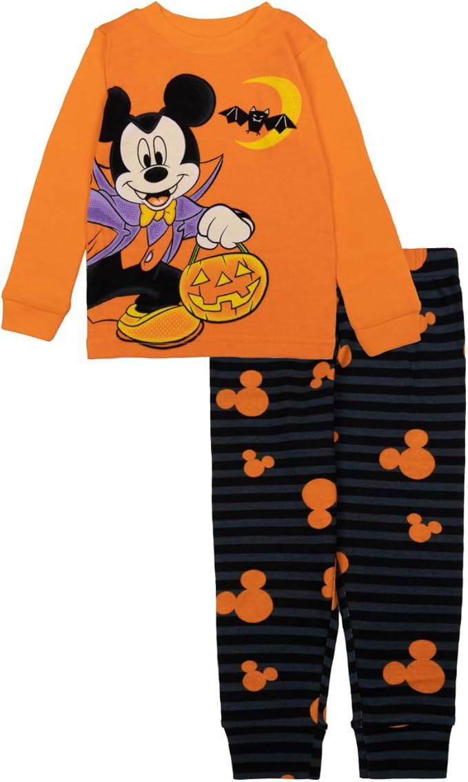 Disney 2-Piece Snug-fit Cotton Holiday Pajama Set, Soft & Cute for Kids | Amazon (US)