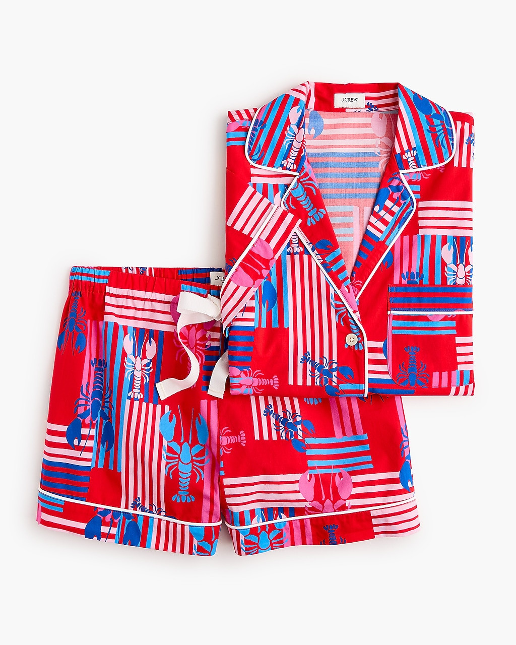 Short-sleeve top and short pajama set | J.Crew Factory