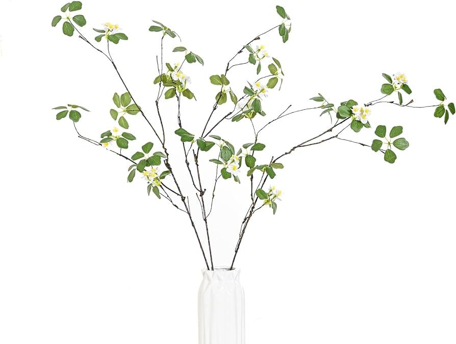 Funsveta Artificial 3pcs Plants Faux Branches for Vase, Kitchen, Office Table, Farmhouse, Window ... | Amazon (US)