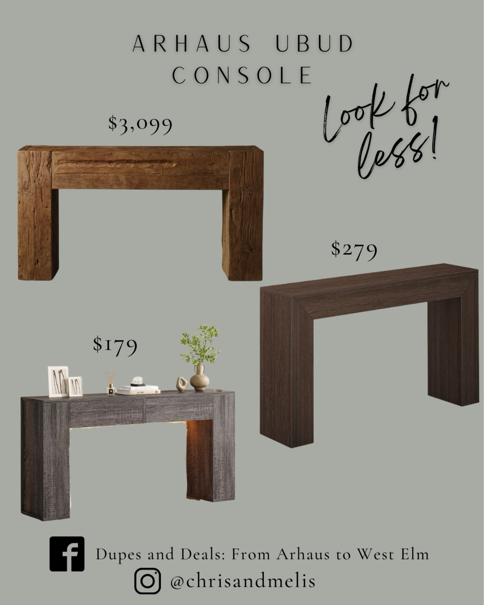 Two of the best looks for less for the Arhaus Ubud console table and they’re both under $300!

#LTKHome #LTKSaleAlert