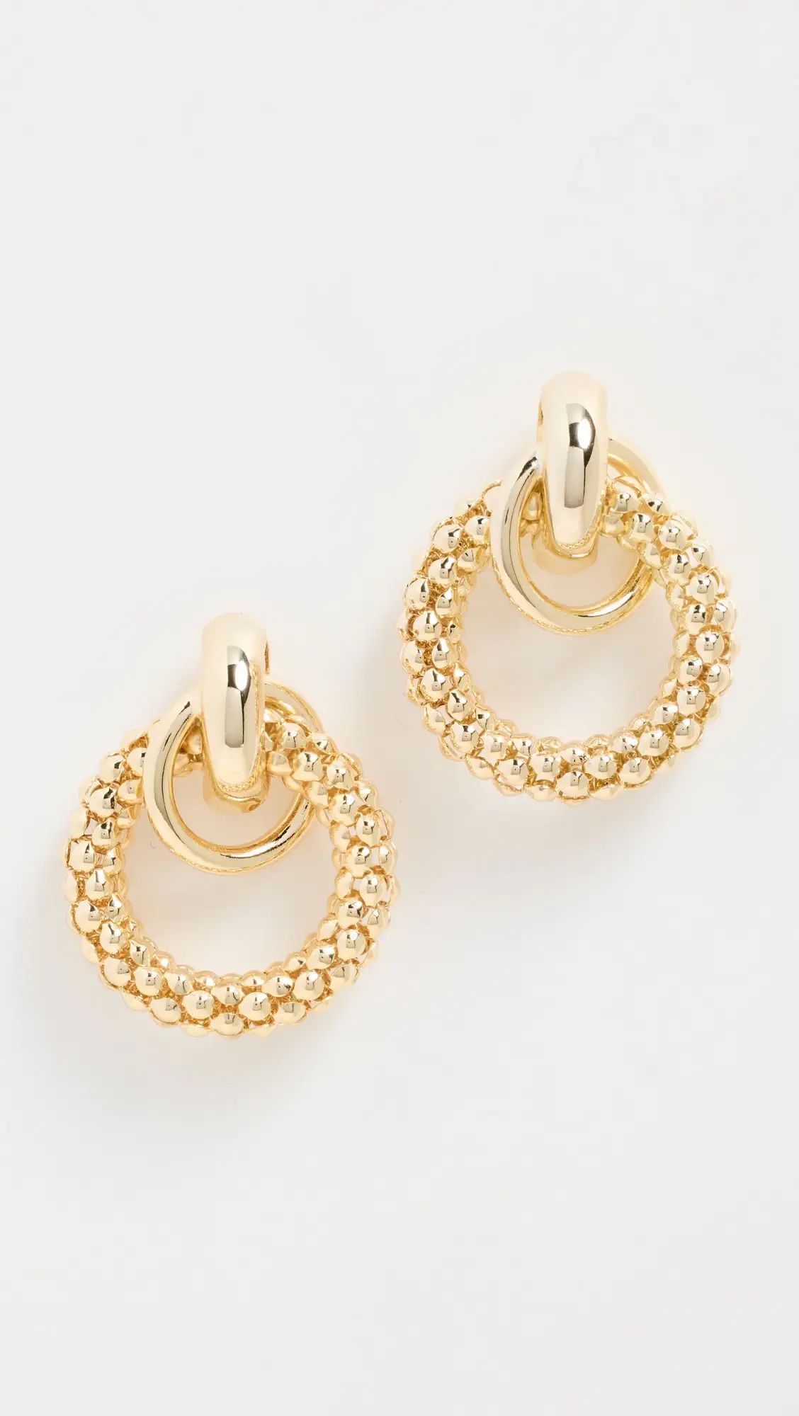 By Adina Eden Dangling Interlocked Circles Stud Earrings | Shopbop | Shopbop