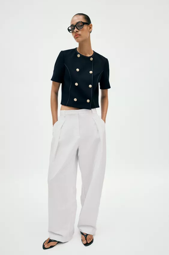 BLAZER MIT KURZEN ÄRMELN | Zara DE