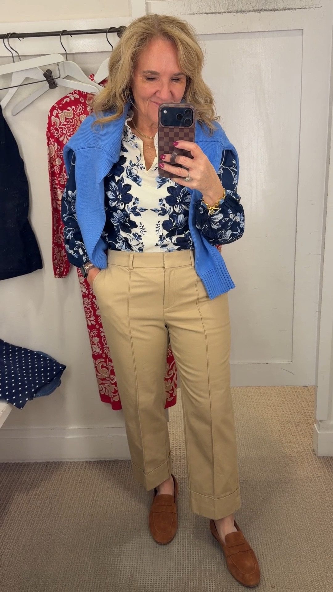 Picked up a few new things at Talbots today. The sweater and the khaki pants came home with me. There’s a great sale going on if you see this tonight.
Pants I’m wearing a eight petite
Blouse medium fit best
This sweater, I went ahead and sized up to a large for an oversized fit

@talbots