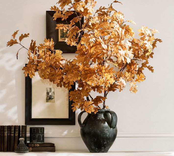 Faux Oak Leaf Branch | Pottery Barn (US)
