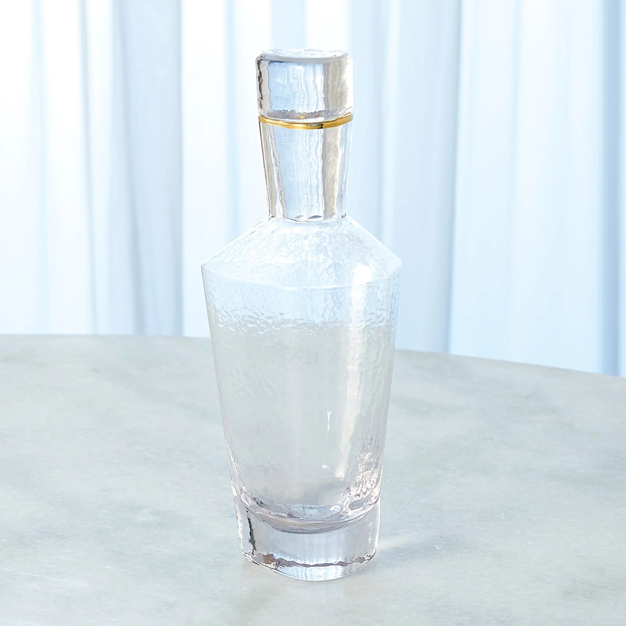 Global Views Hammered Decanter-Clear w/Gold Rim | Wayfair | Wayfair North America