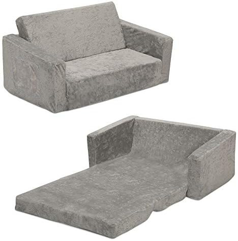 Delta Children Serta Perfect Extra Wide Convertible Sofa to Lounger, Comfy 2-in-1 Flip Open Couch... | Amazon (US)