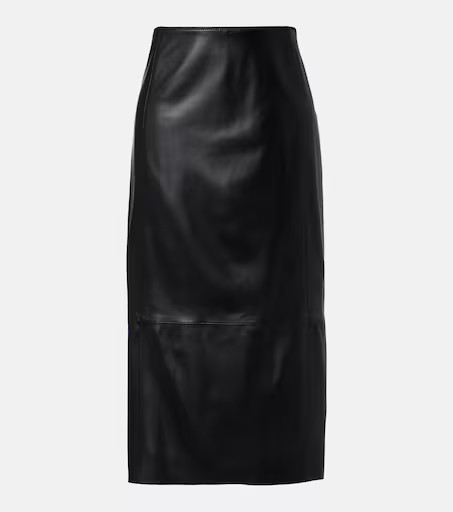 Vince Leather pencil skirt | Mytheresa (UK)