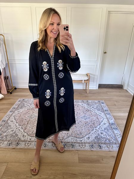 This dress is so pretty!! The embroidery details 🤩 long sleeve dress - vacation - date night outfit. I’m wearing a medium  

#LTKstyletip #LTKmidsize