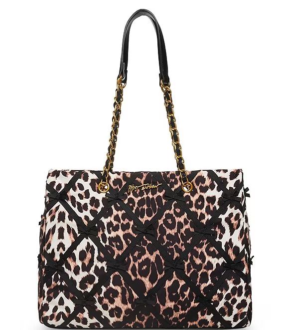 Bow-Peep Leopard Print Nylon Tote Bag | Dillard's