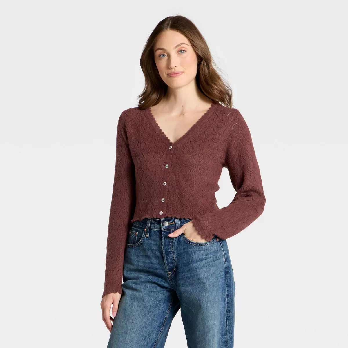 Women's Cozy Lace Cardigan Sweater - Universal Thread™ | Target
