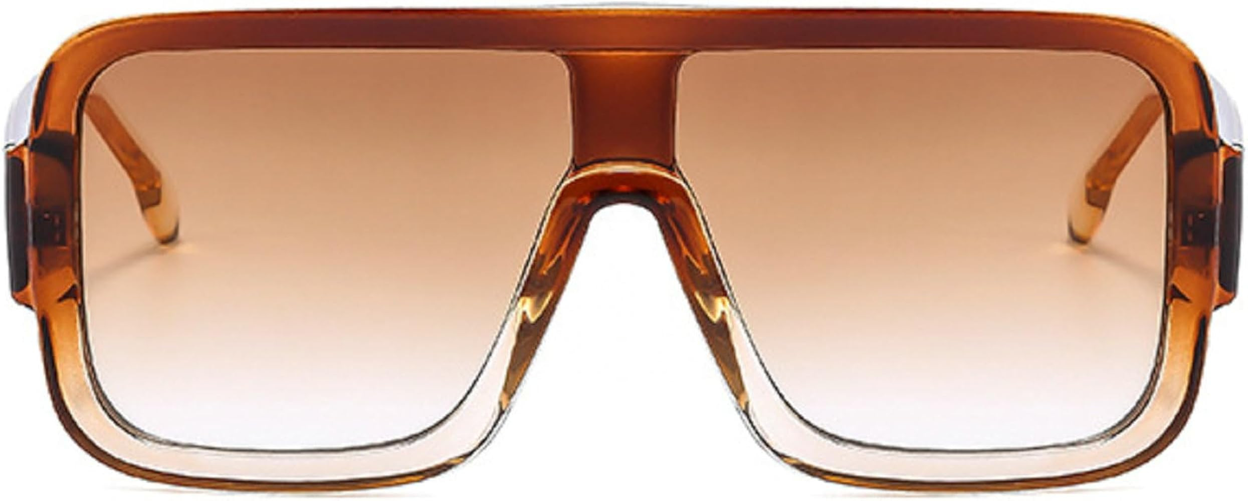 Oversized Square Sunglasses Women One Piece Fashion Sunglasses For Men UV400 Glasses Trending Fem... | Amazon (US)