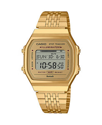 Casio Men's and Women's Gold Tone Stainless Steel Watch, 41.6mm, ABL100WEG-9AV | Macy's