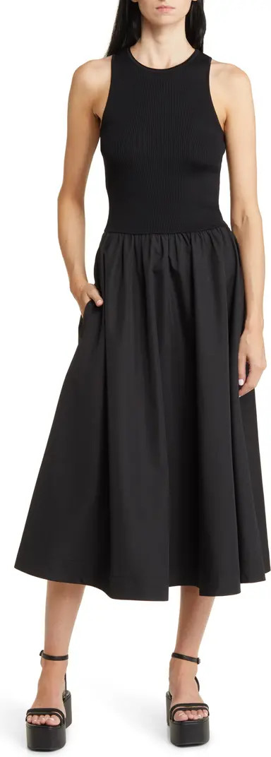 Mixed Media Midi Tank Sundress | Nordstrom