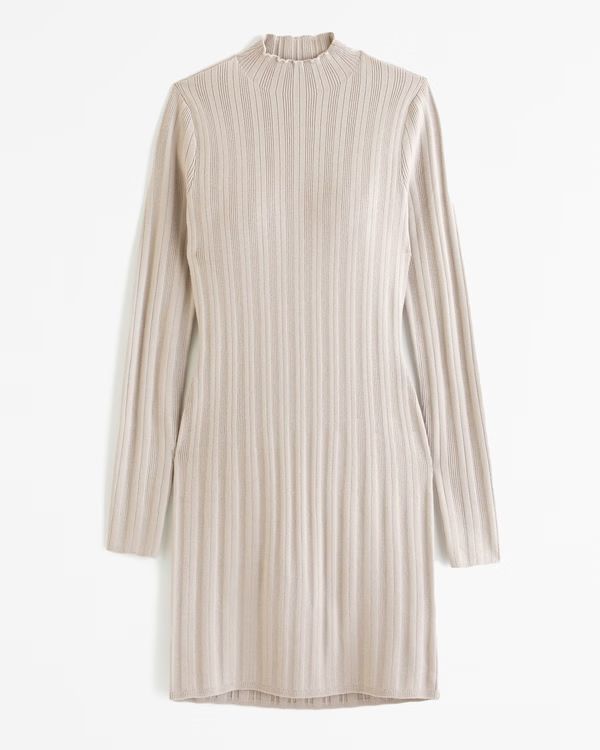 Long-Sleeve Mockneck Mini Sweater Dress | Abercrombie & Fitch (US)
