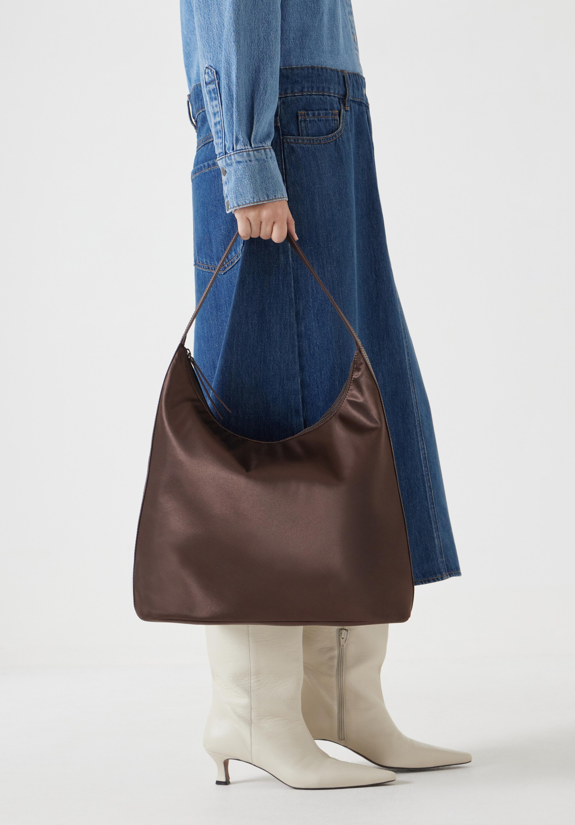 Satin Scoop Tote Bag | Hush UK