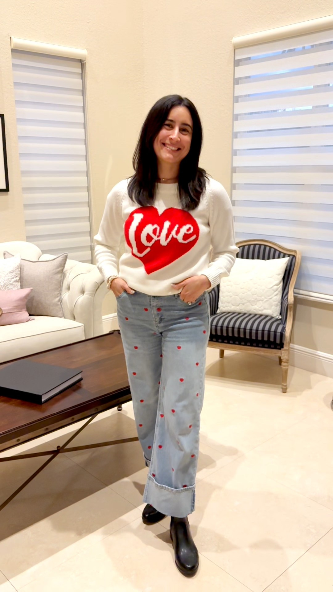 A sweet and simple casual Valentine’s Day look ❤️ 

Save this for next year 💕 

women’s valentines outfit • casual valentines outfit • valentines outfit ideas • heart jeans • heart sweater 

#LTKmomlife #LTKValentine #LTKootd
