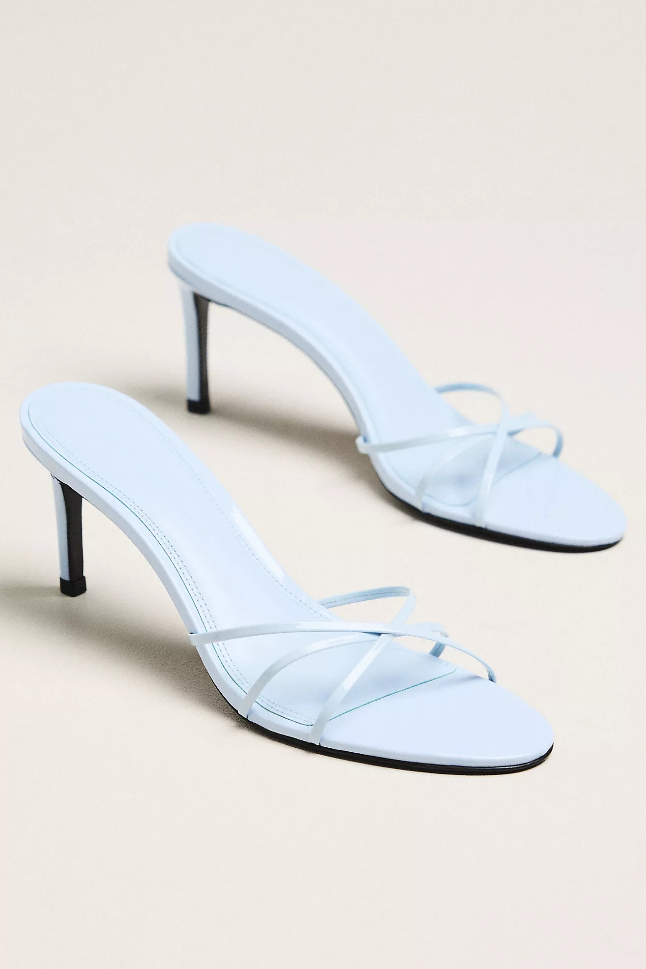 Black Suede Studio Jaya Strappy Heeled Sandals | Anthropologie (US)