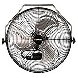 NewAir, WindPro18W, Wall Mounted 18 Inch High-Velocity Industrial Shop Fan with 3 Speed Settings,... | Amazon (US)