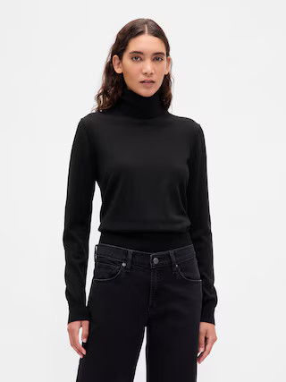 100% Merino Wool Turtleneck Sweater | Gap (US)